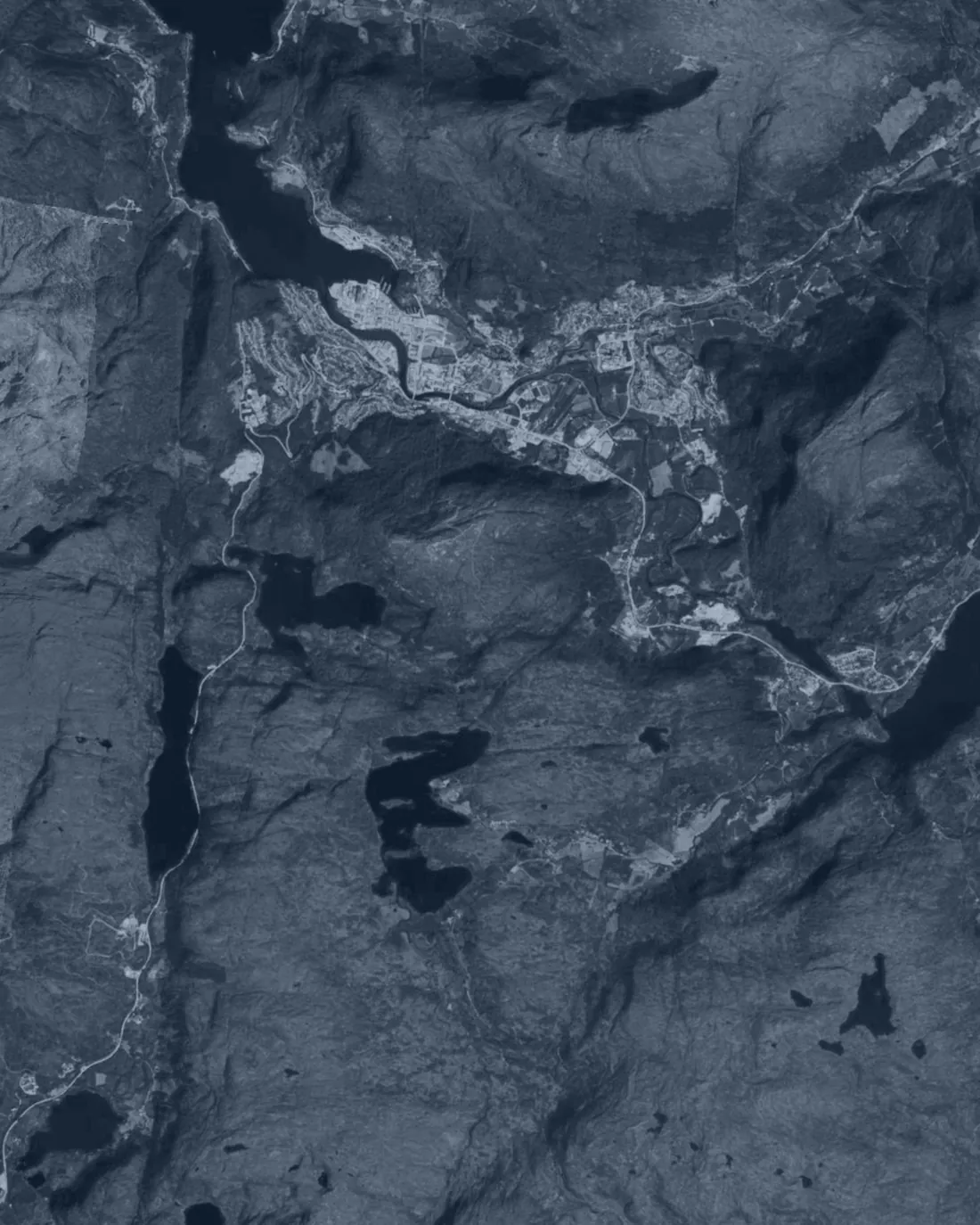 Topografisk kart over Sunnfjord og Førde-området i Vestland